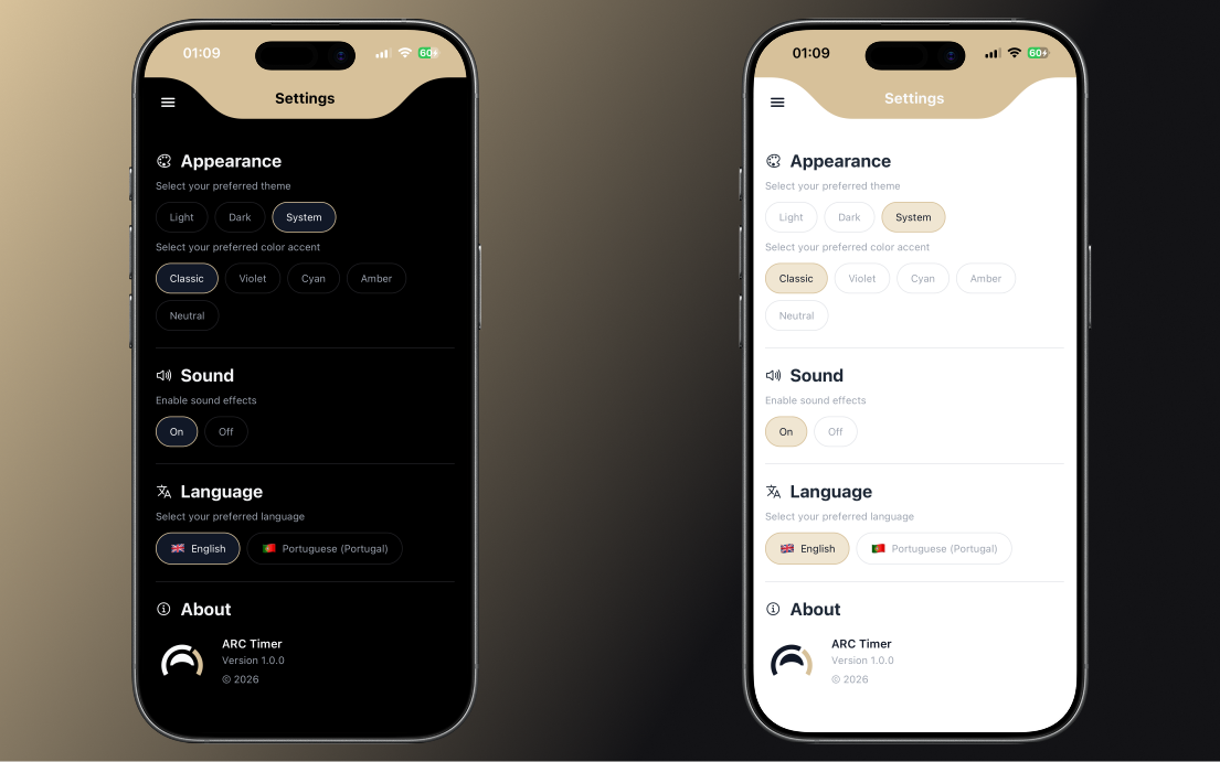 Settings and configuration interface.